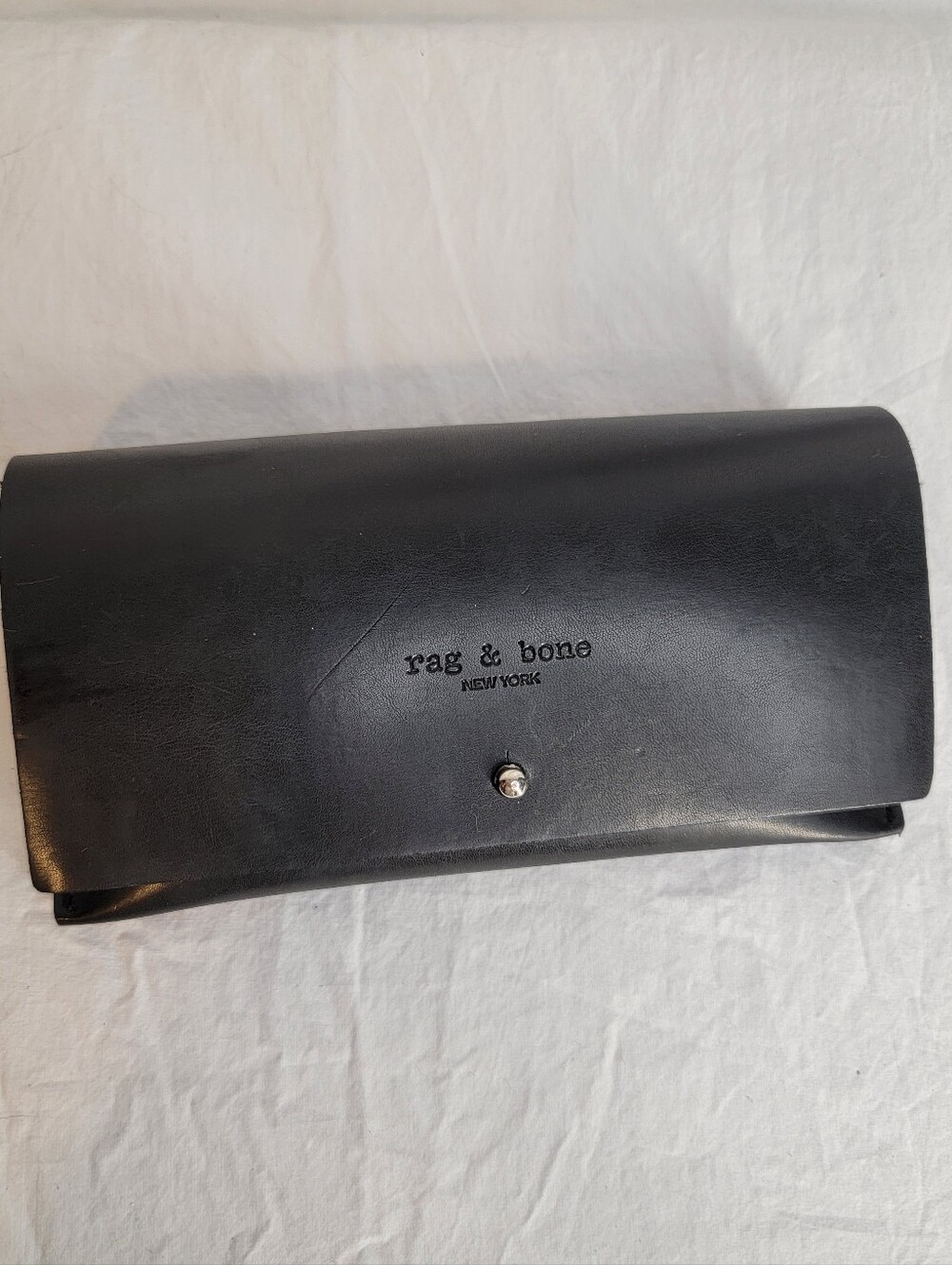 rag & bone Black Leather Sunglass Case